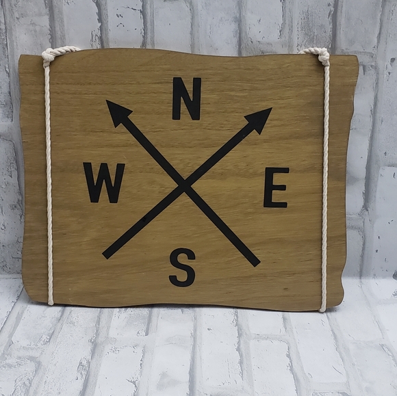 North South East West Wall Decor Sign - Picture 1 of 7